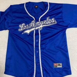 MY team. Blue and white Los Angeles Dodgers jersey adult 2XL. SKU505 #Dodgers